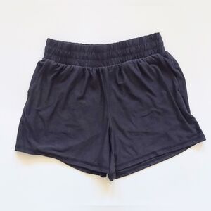 Athletic Works Buttercore High Rise Athletic Shorts Size Small Black Pockets